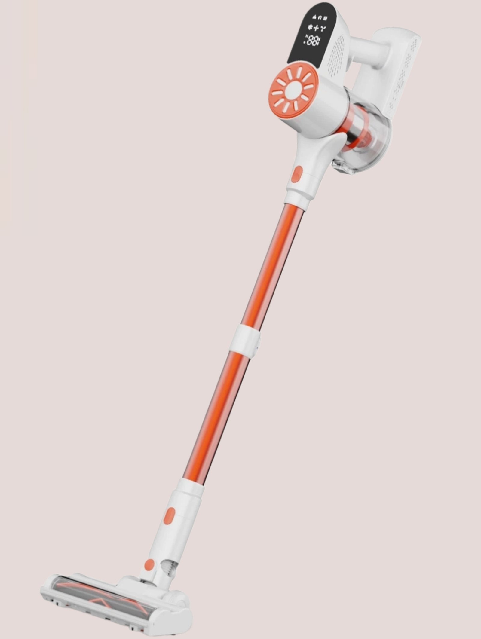 Lightweight Cordless Stick Vacuum Cleaner with LED Display, Powerful Suction Wireless Vacuum for Carpet Hard Floor Pet Hair