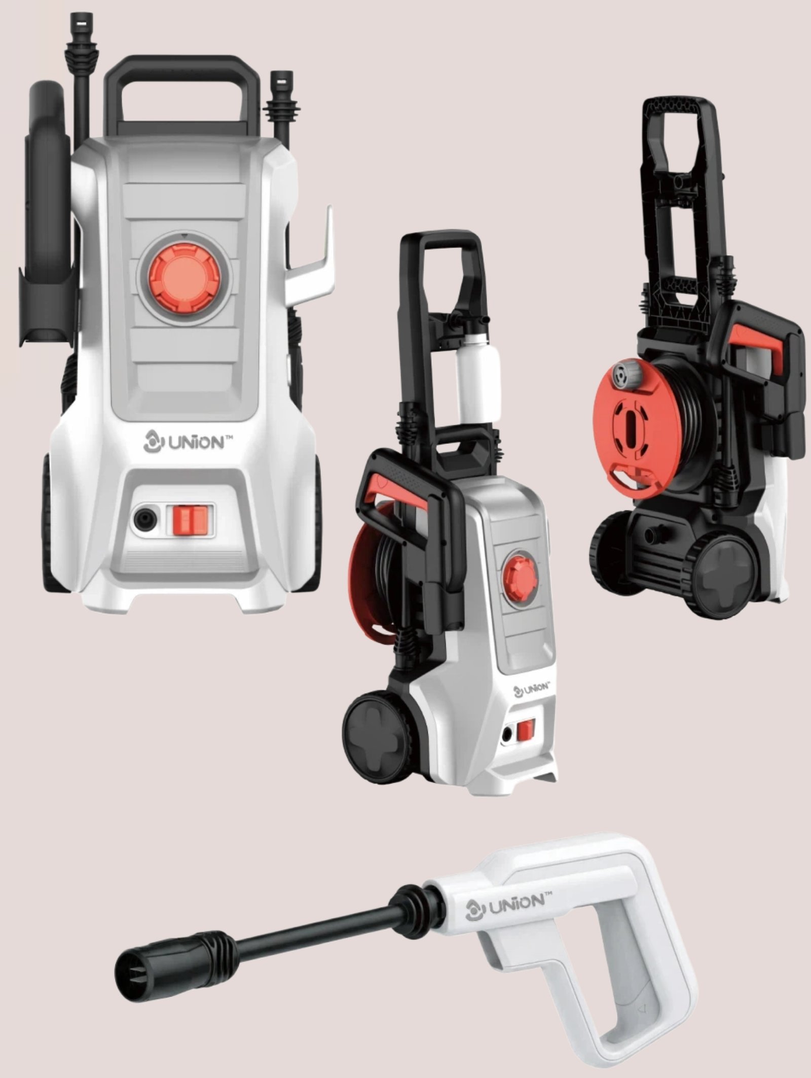 Multifunctional high-pressure washer, portable electric power washer for home use