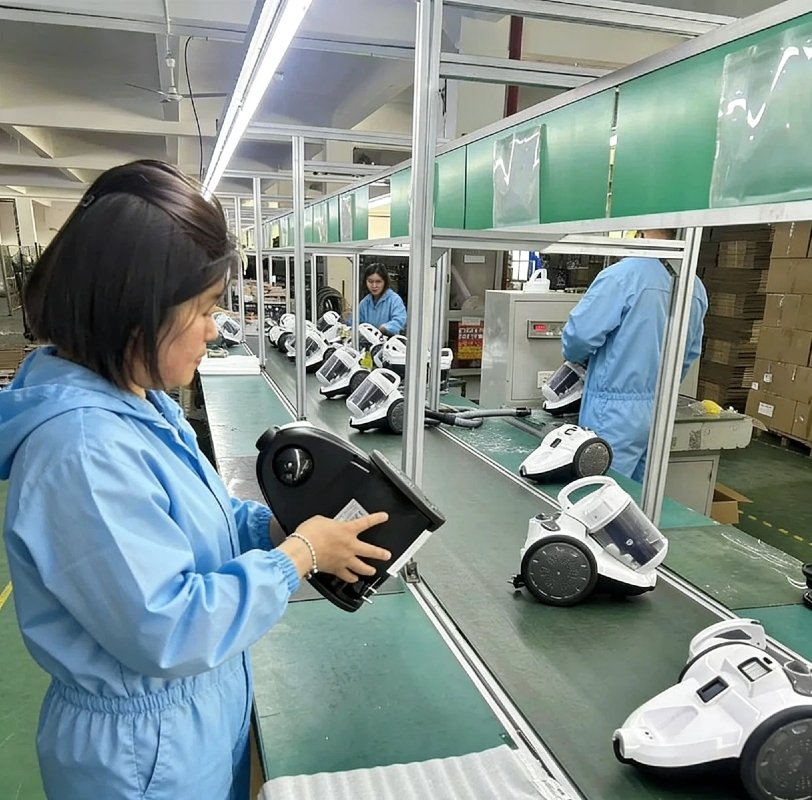 UNION Cleaning Appliance Factory Production Line, Quality Inspection of Cordless Vacuum Cleaners